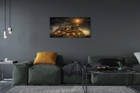 Obraz canvas Lucerna mraky plavidiel 140x70 cm
