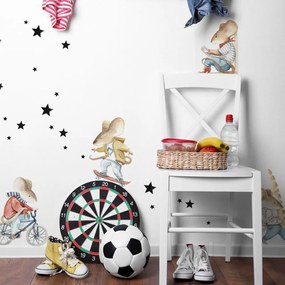 Samolepka do detskej izby malá pouličná myš sada