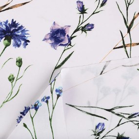 Biante Bavlnený záves Sandra SA-429 Lúčne kvietky s vážkami 150x250 cm
