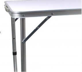 Bestent Kempingový stôl 120x60x70cm a 4 stoličky White