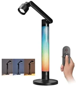 Solight LED stmievateľná lampa s RGB podsvietením, 10W, 600lm, zmena chromatičnosti, diaľkový ovládač