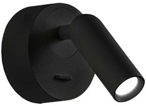 Ideal Lux - LED Nástenné bodové svietidlo BEAN LED/3W/230V CRI 90 čierna