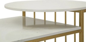 Konferenčný stolík Ankara 90 cm zlatý/mramor