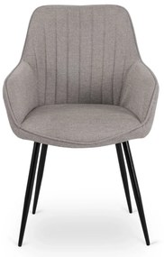 PROXIMA.store - Čalúnená jedálenska stolička MALAGA FARBA: sivá