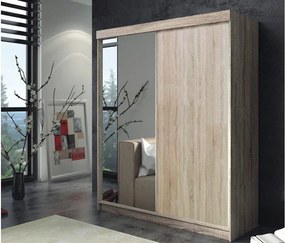 Šatníková skriňa Aruba, sonoma