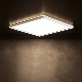 KANLUX KANLUX, AZPO stropné LED svietidlo, 225x225mm, 12,3W, 3000/4000/6000K, IP54, biela, 31530