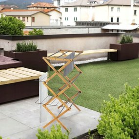 Erga Aurora Plus, vešiak na sušenie bielizne 69x49,5x97 cm na postavenie, hnedá-čierna, ERG-SEP-1265SUAURPLUD