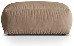 Svetlohnedá zamatová modulárna podnožka Martina – Micadoni