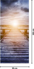 Fototapeta na dvere - Mólo so slnkom (95x205cm)