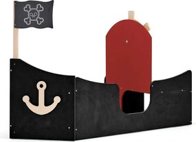 Nábytok na hranie FLOAT, pirátska loď, čierna
