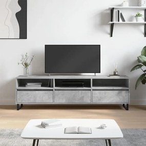 TV skrinka betónová sivá 150x30x44,5 cm kompozitné drevo 831304