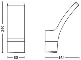 Philips - LED Vonkajšie nástenné svietidlo SPLAY LED/3,8W/230V IP44