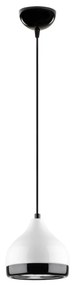 Závesné svietidlo Yildo II čierno-biele