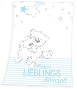 HERDING -  HERDING Micropolar fleece deka Miláčik modrá Polyester, 75/100 cm