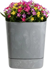 Sada 3 ks květináčů Cubi 16x16/19x19/25x25 cm šedý beton