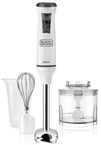 Black+Decker BXHBA600E Tyčový mixér, biela