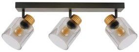 Brilagi - Bodové svietidlo HYGGE 3xE14/15W/230V čierna/dymová
