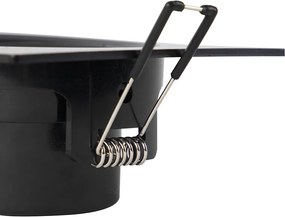 Sada 3 vstavaných bodových svetiel čiernych vrátane LED 3-stupňového stmievača - Miu