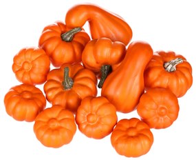 Tekvica oranžová, plast, 12 ks