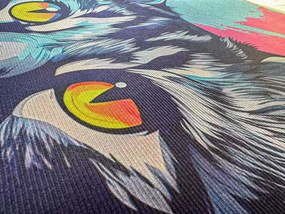 Koberec s motívom mačky – pop-art štýl, viacfarebný Rozmer: 120x170 cm