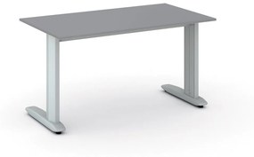 Kancelársky písací stôl PRIMO FLEXIBLE 1400 x 800 mm, grafitová
