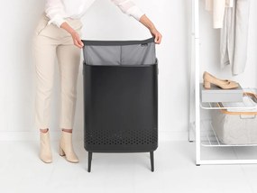 Brabantia Kôš na bielizeň Bo 2x45L čierna