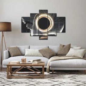Obraz - Svetelná šou v daždi (150x105 cm)