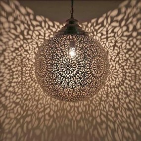 STRIEBORNÁ ARABSKÁ LAMPA “HASNA XL
