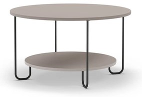 Sivý okrúhly konferenčný stolík ø 80 cm Tonka – Marckeric