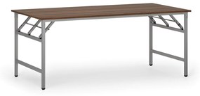 Konferenčný stôl FAST READY so striebornosivou podnožou, 1800 x 900 x 750 mm, orech