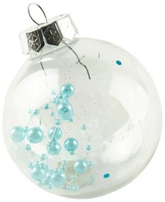 DECOLED Súprava ozdôb, d. 8 cm, tyrkysová