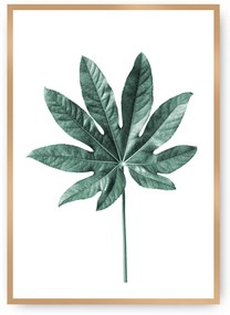 Plagát Leaf Emerald Green