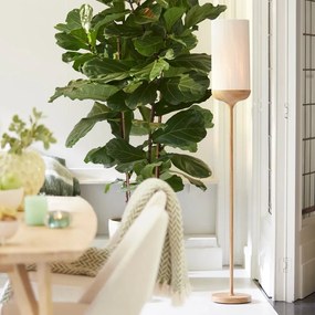 Stojacia lampa v prírodnej farbe s textilným tienidlom (výška 159 cm) Dania – Light &amp; Living