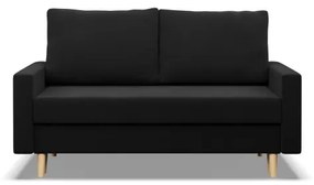 Dvojmiestna pohovka BLANK Comfort rozkladacia, čierna