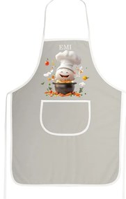 Kuchynská zástera Gusto EMI, sivá