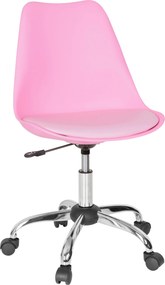 XXXLutz OTOČNÁ STOLIČKA, vzhľad kože, pink MID.YOU - Online Only kancelárie - 001918039305