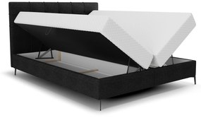 Jednolôžková posteľ 120 cm Infernus Comfort (čierna) (s roštom, s úl. priestorom). Vlastná spoľahlivá doprava až k Vám domov. 1082363