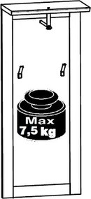 Vešiakový panel Romance, smrekovec/dub