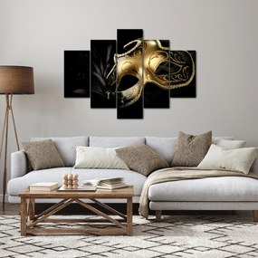 Obraz - Zlatá škraboška (150x105 cm)