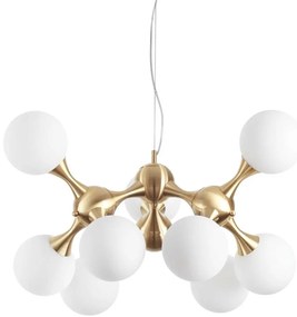 Ideal Lux - Luster na lanku NODI 9xE14/28W/230V mosadz