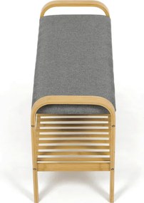 Bambusový botník prírodný DR-N1016 GREY2