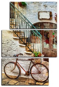 Obraz na plátne - Stará ulica v Taliansku - obdĺžnik 7153C (105x70 cm)