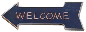 Ceduľa Welcome šípka