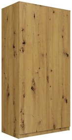Šatníková skriňa Malva 90 cm dub artisan