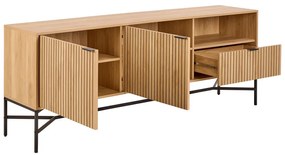 Komoda v dekore duba v prírodnej farbe 180x70x40 cm Jaipur – Actona