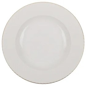 Jedálenská súprava 24 ks biela/zlatá/porcelán