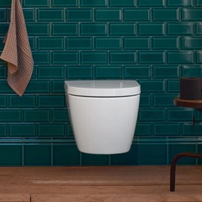DURAVIT ME by Starck závesné WC Rimless Compact, s hlbokým splachovaním, 370 x 480 mm, biela/biela matná, s povrchom WonderGliss, 25300926001