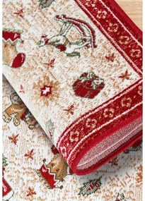 Červený koberec s vianočným motívom s prímesou bavlny 50x80 cm Toy's Delight Red Christmas – Villeroy&amp;Boch