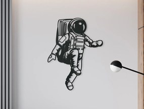 drevko Drevená nálepka Astronaut Rozmer obrazu: 42,5 x 32,5 cm, Farba dekorácie: Čierna