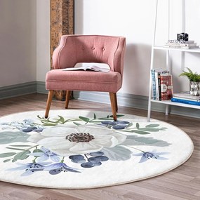 Prateľný okrúhly koberec vhodný pre robotické vysávače ø 120 cm Comfort – Mila Home